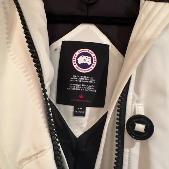 White Women’s Canada Goose Parka